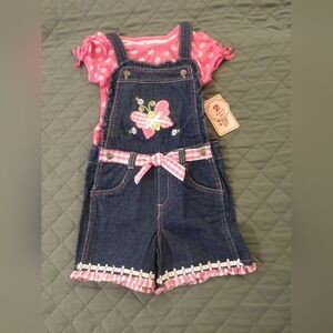 Denim Butterfly Overalls for Kids